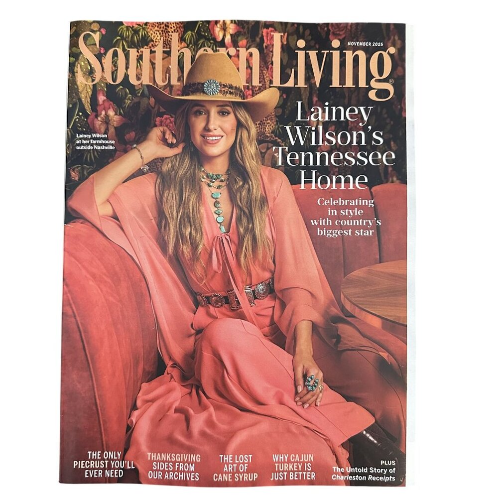 Southern Living Magazine November 2024 Lainey Wilson's Tennessee Home Recipes